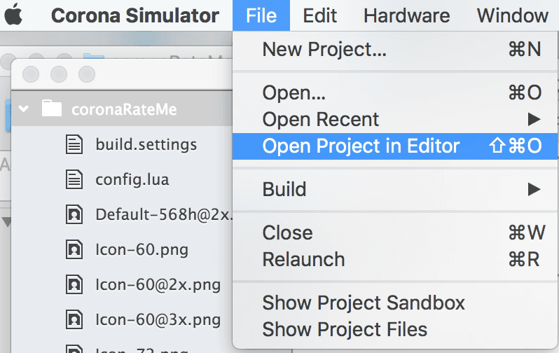 Make your Favourite Text Editor as Default Editor in Corona Simulator